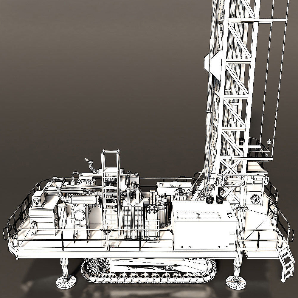 Rotary Drilling Rig 3D model_13