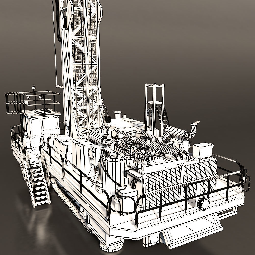 Rotary Drilling Rig 3D model_21