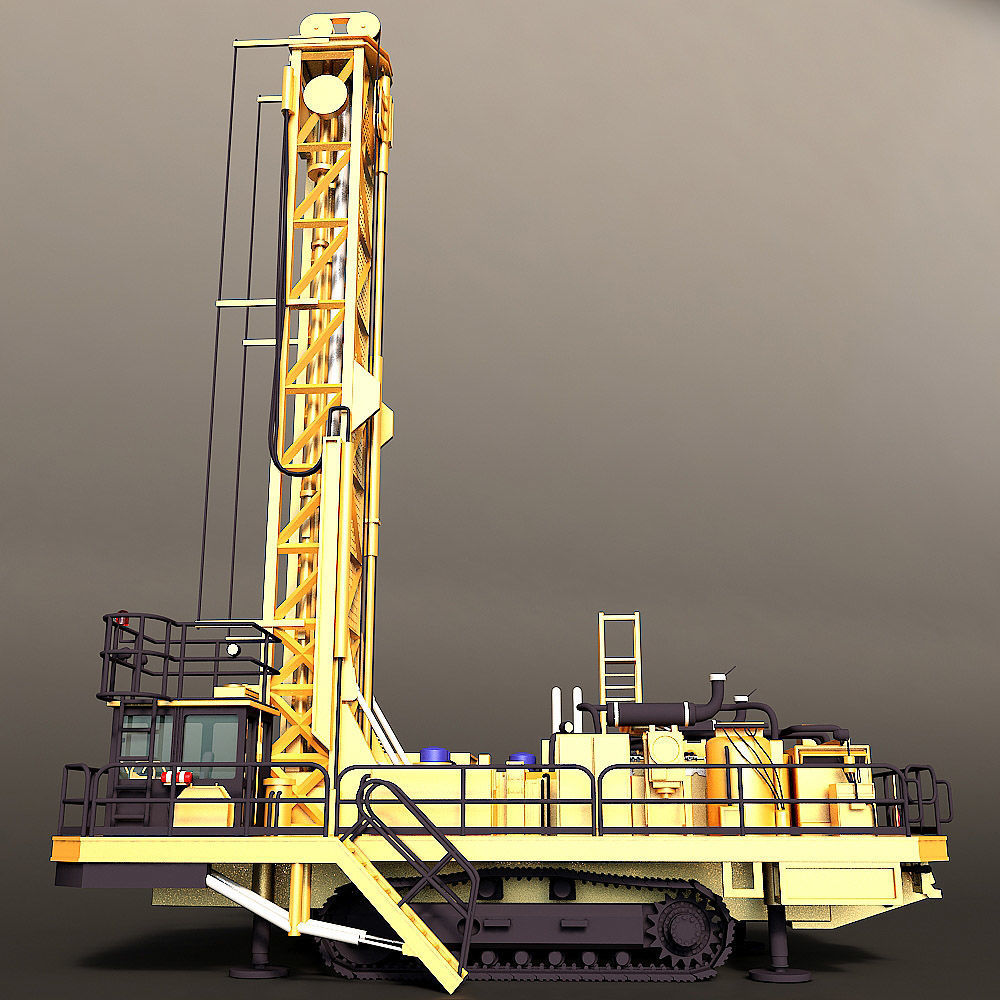 Rotary Drilling Rig 3D model_22