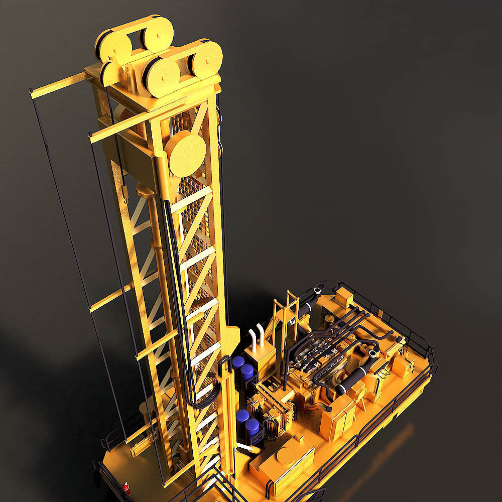Rotary Drilling Rig 3D model_24