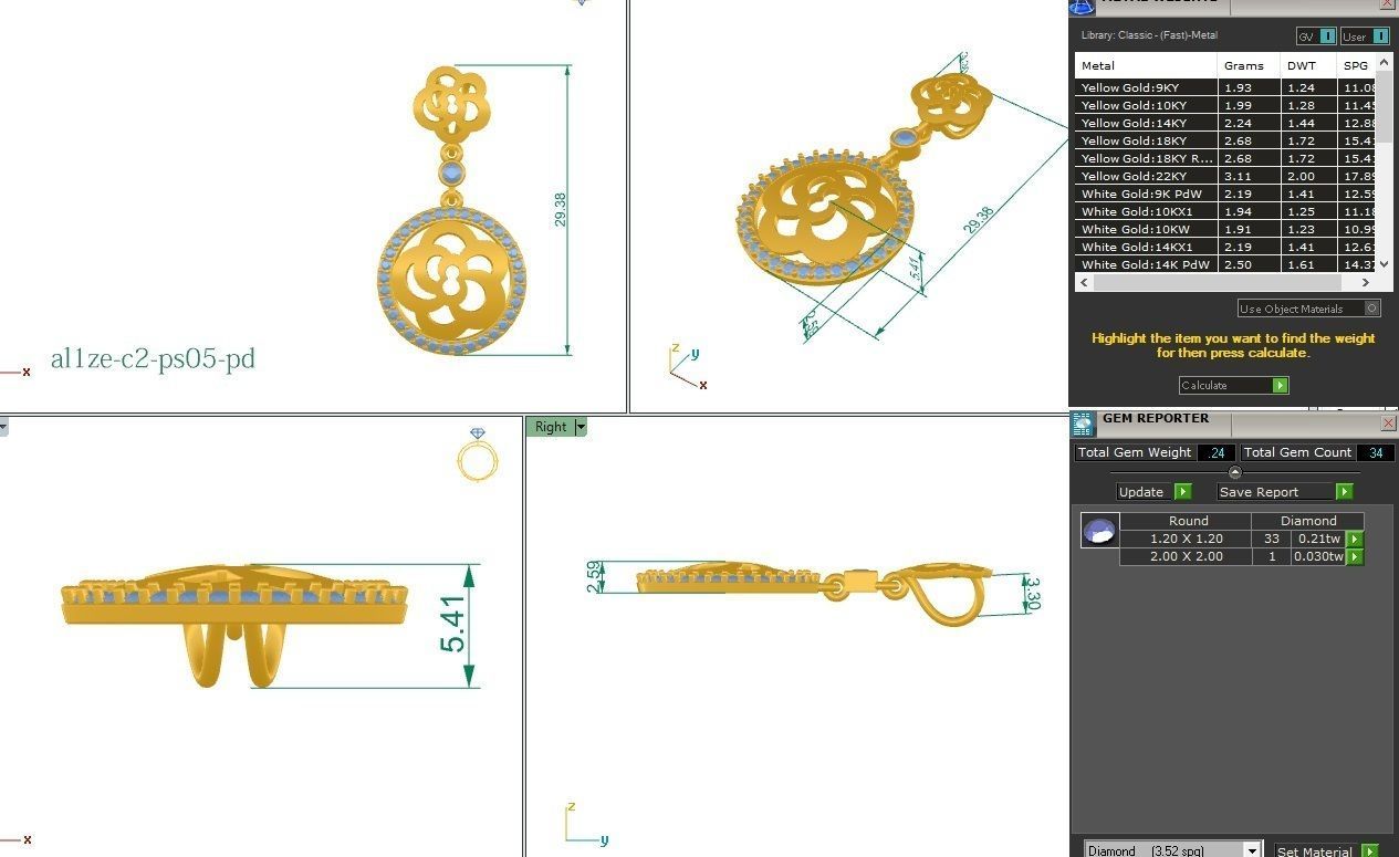 Pendant - PS05 3D print model_5