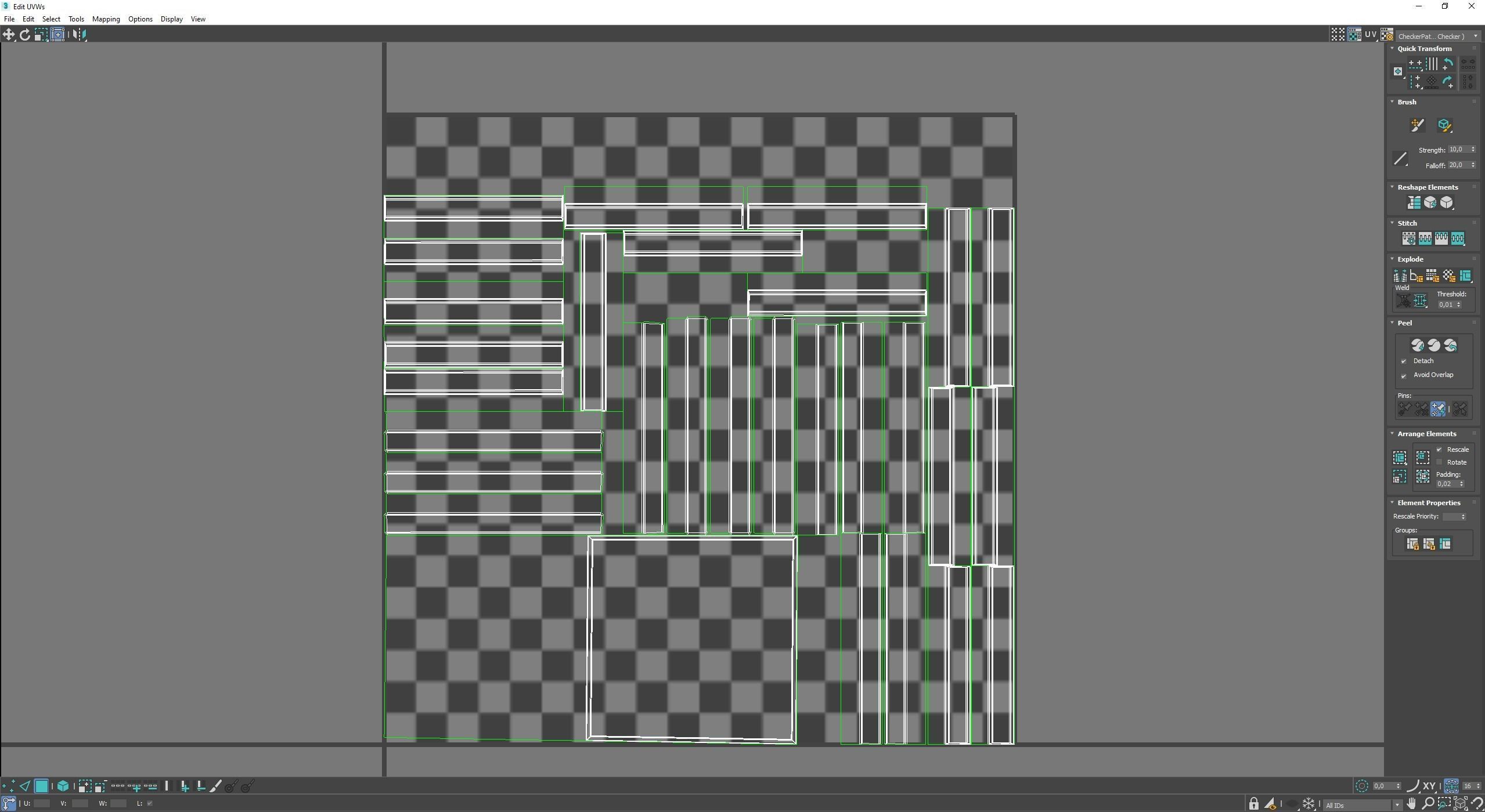 wooden case Low-poly 3D model_8