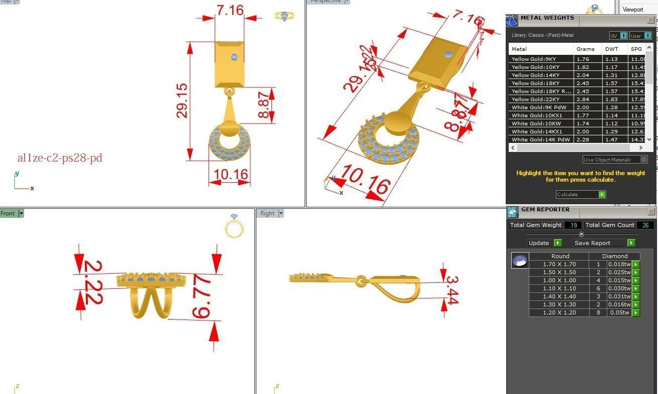 Pendant - PS028 3D print model_5