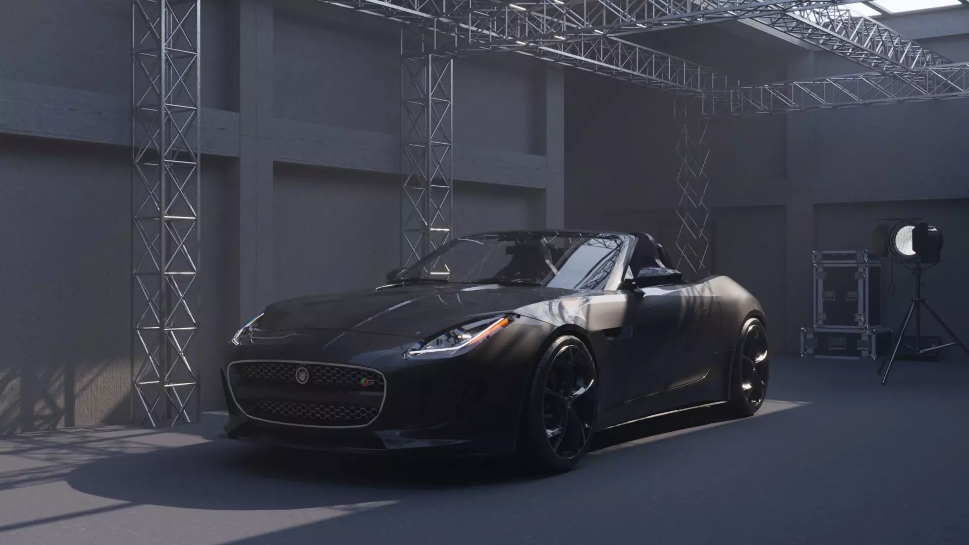 Jaguar xkr sports car 3D model_0