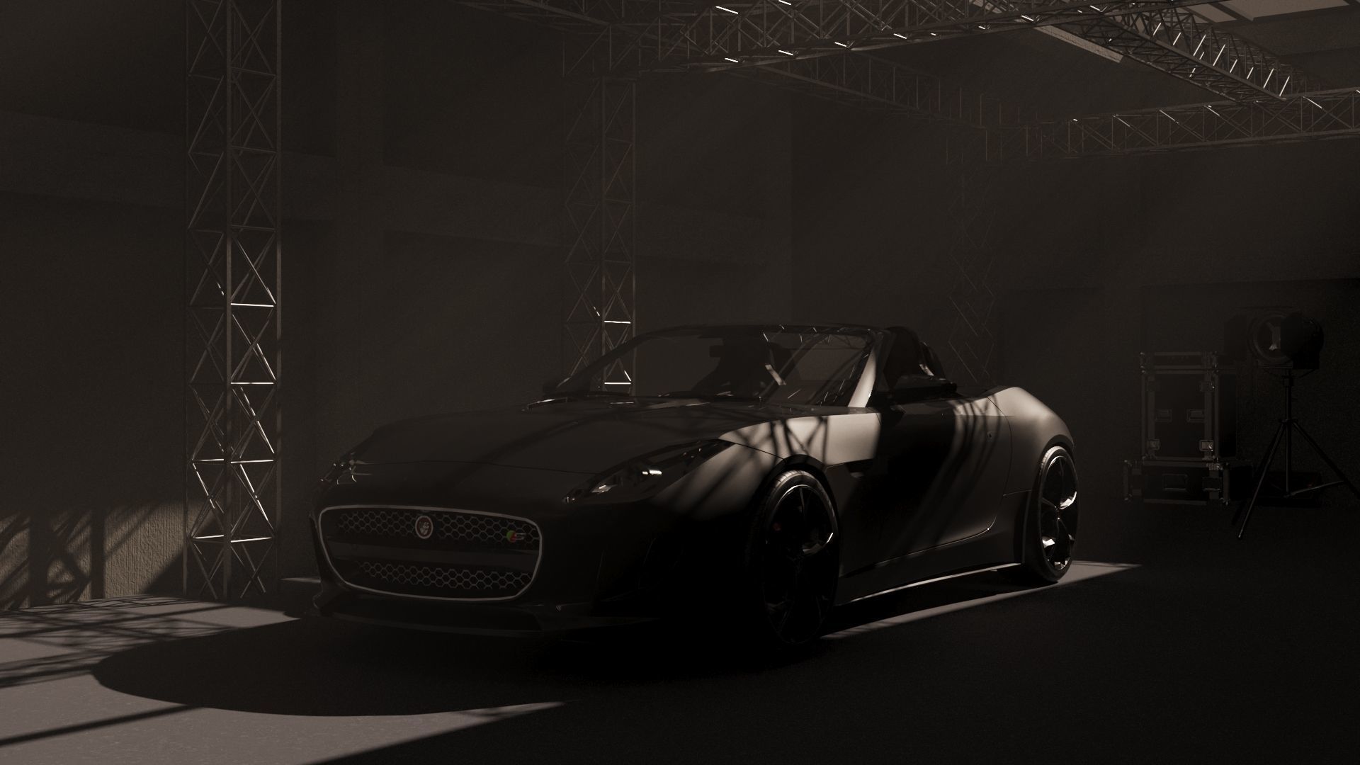 Jaguar xkr sports car 3D model_3