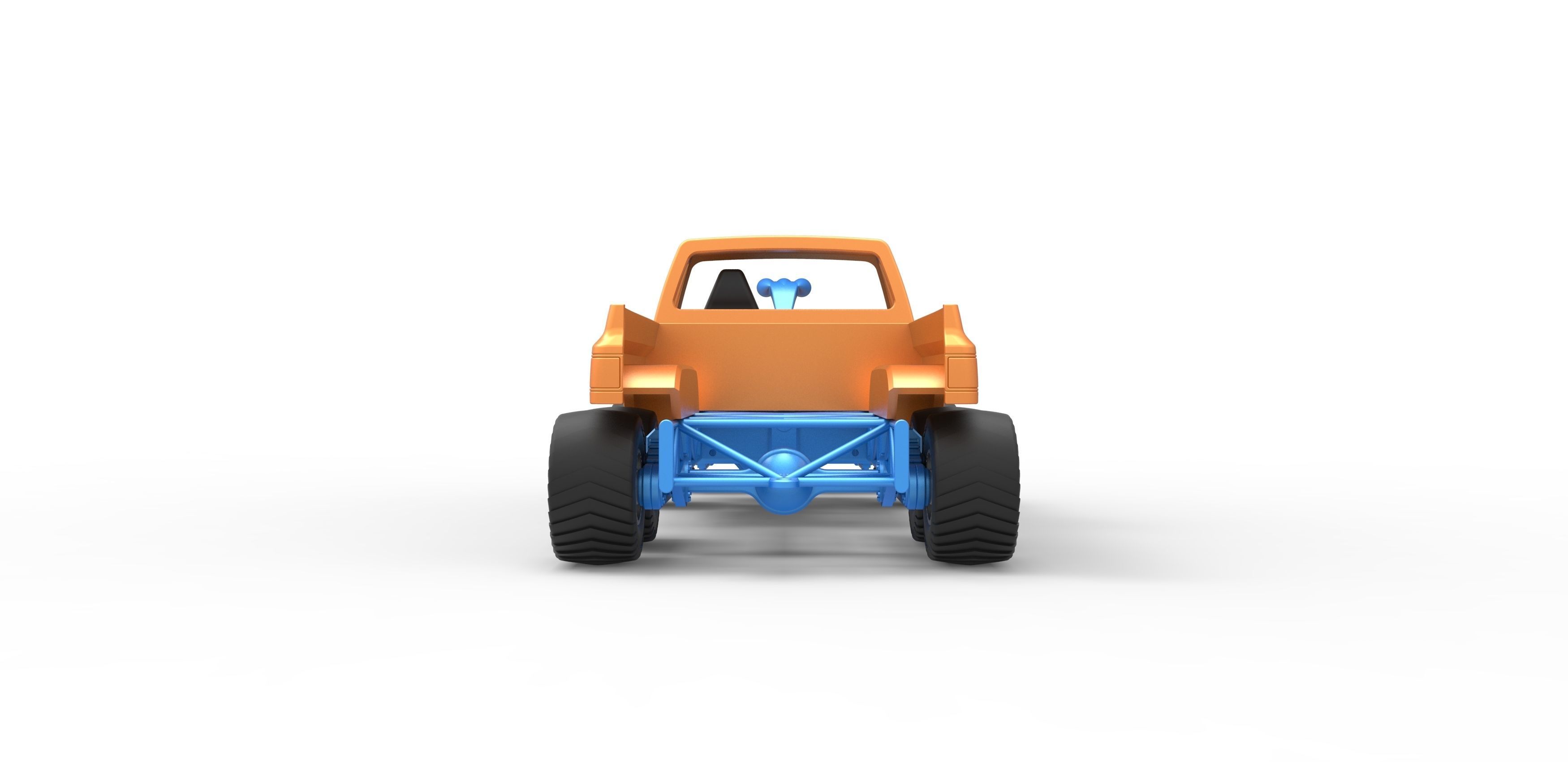 Pulling truck 6wd Scale 1 to 25 3D print model_14