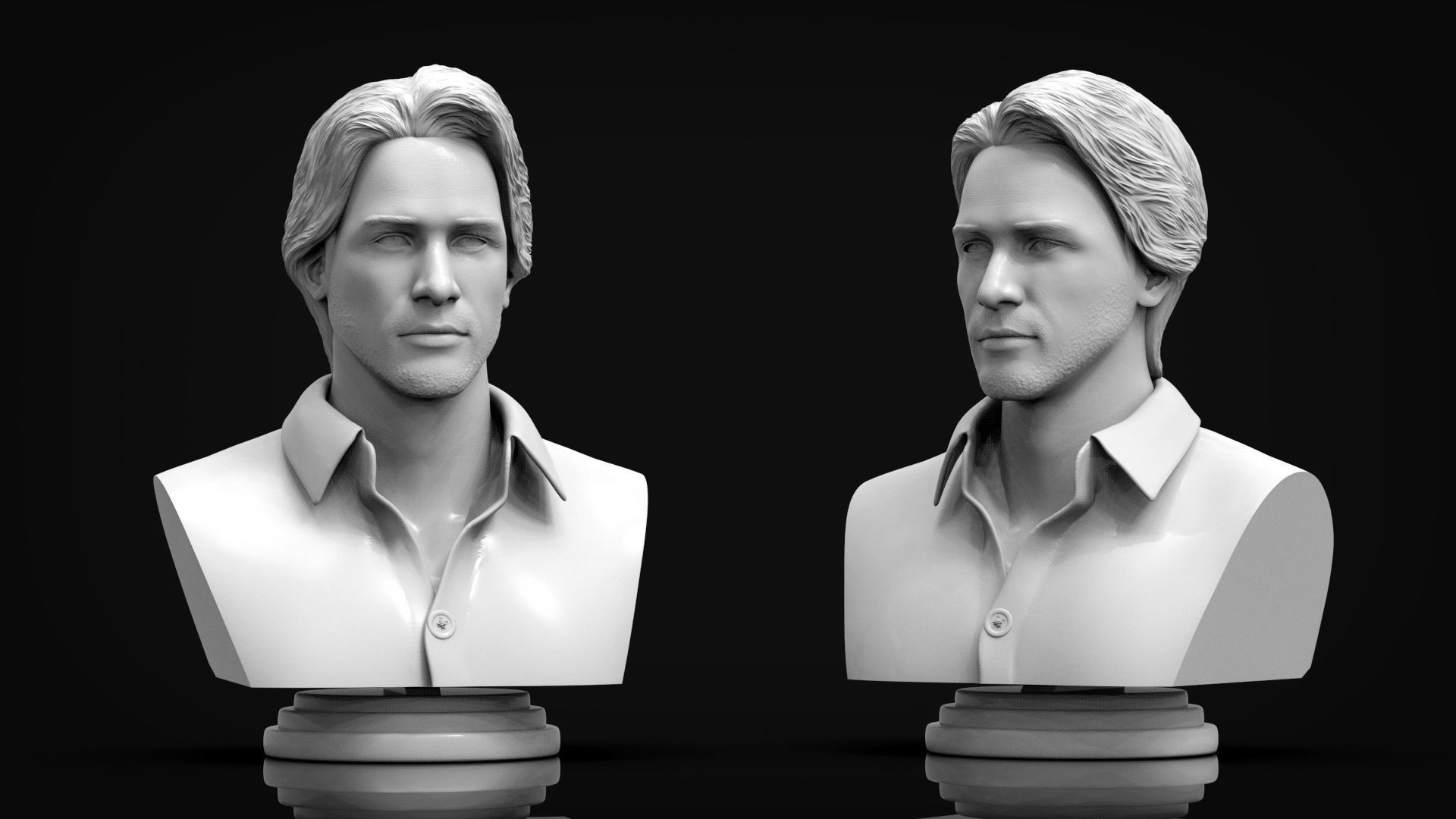 Keanu Reeves 3D Printable 3D print model_1