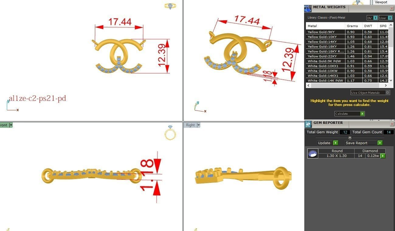 Pendant - PS021 3D print model_4