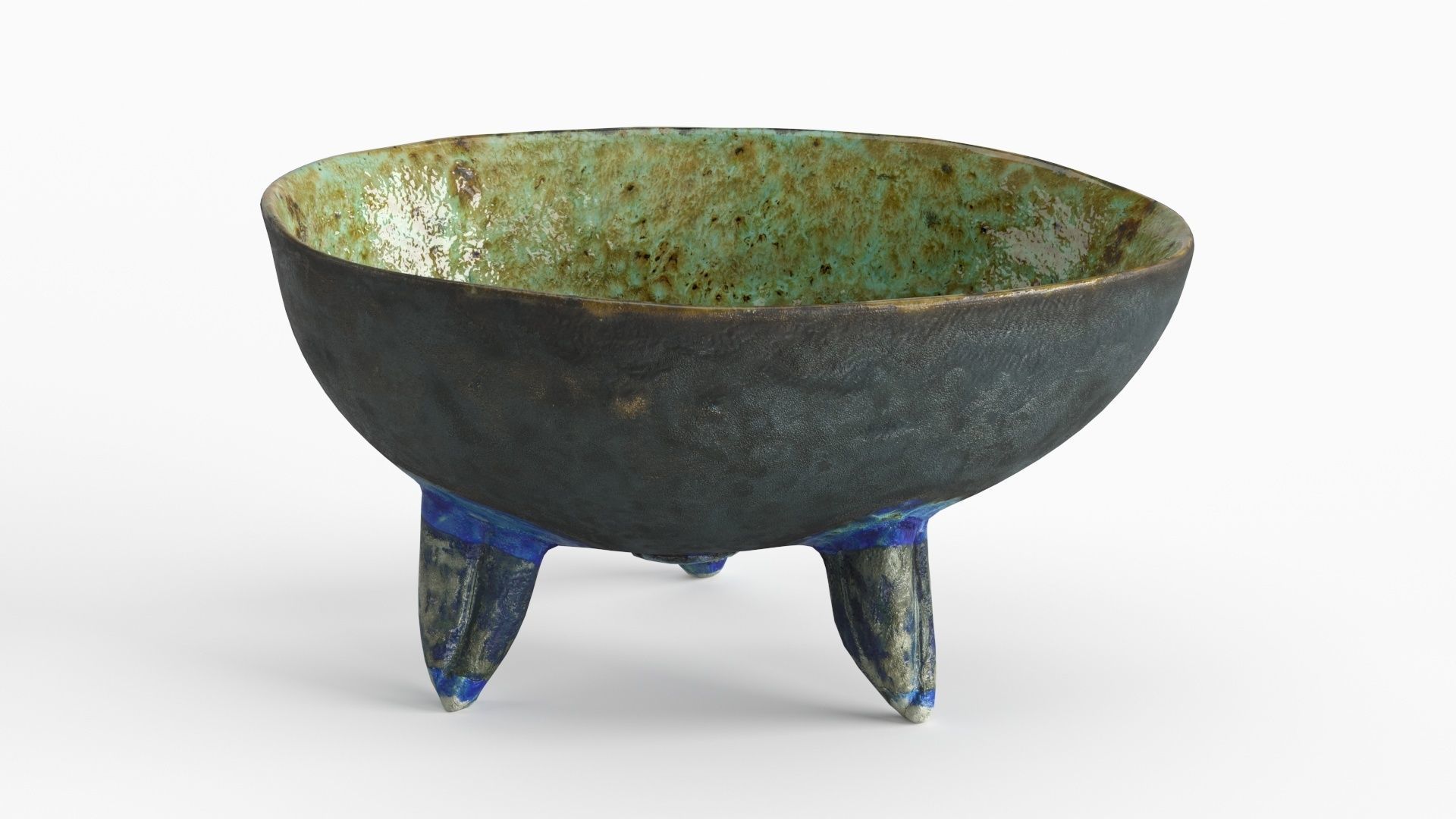 Handmade Ceramic Bowl - Egg shape 3D model_2