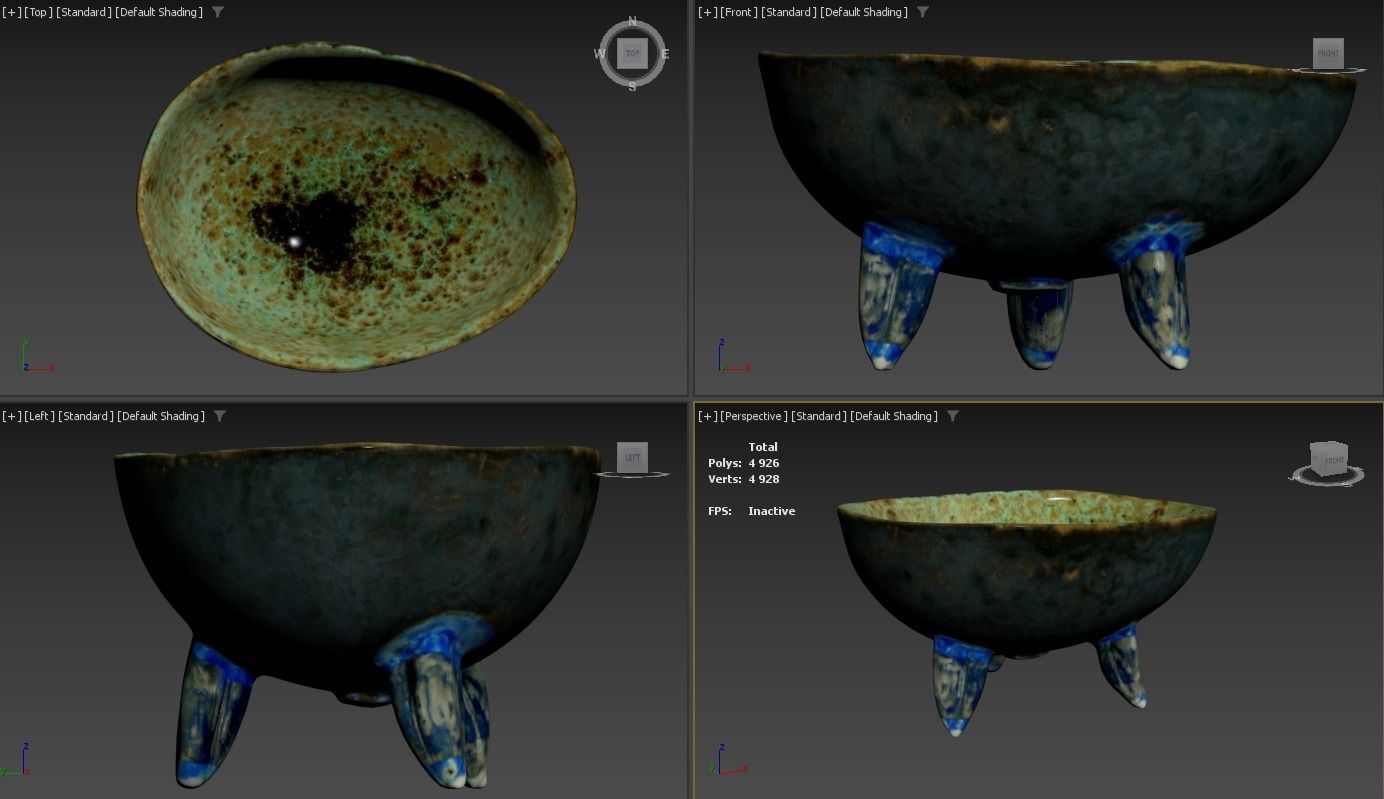 Handmade Ceramic Bowl - Egg shape 3D model_23