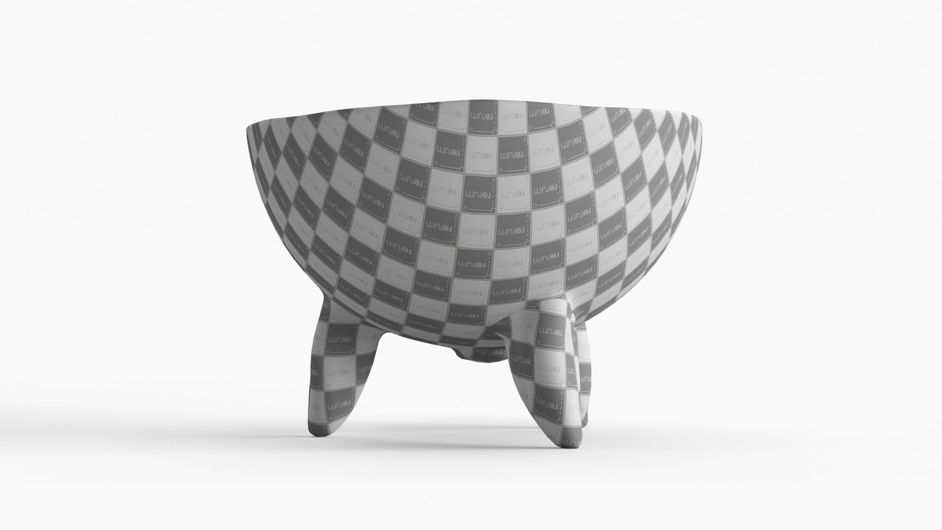 Handmade Ceramic Bowl - Egg shape 3D model_16