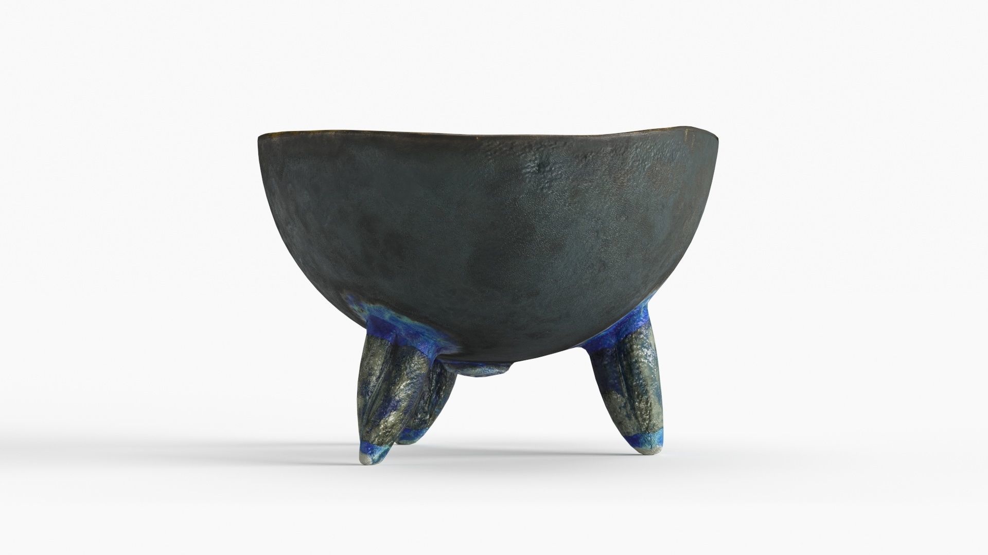 Handmade Ceramic Bowl - Egg shape 3D model_9