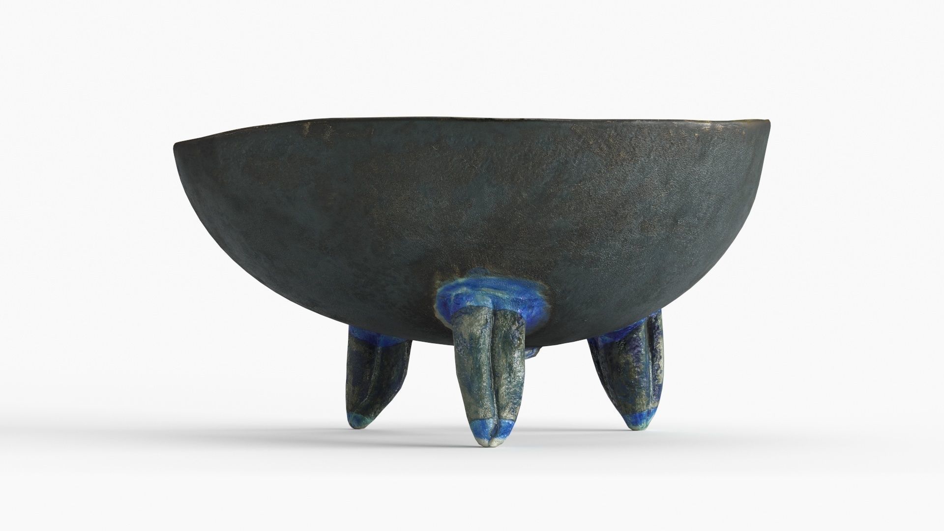 Handmade Ceramic Bowl - Egg shape 3D model_8