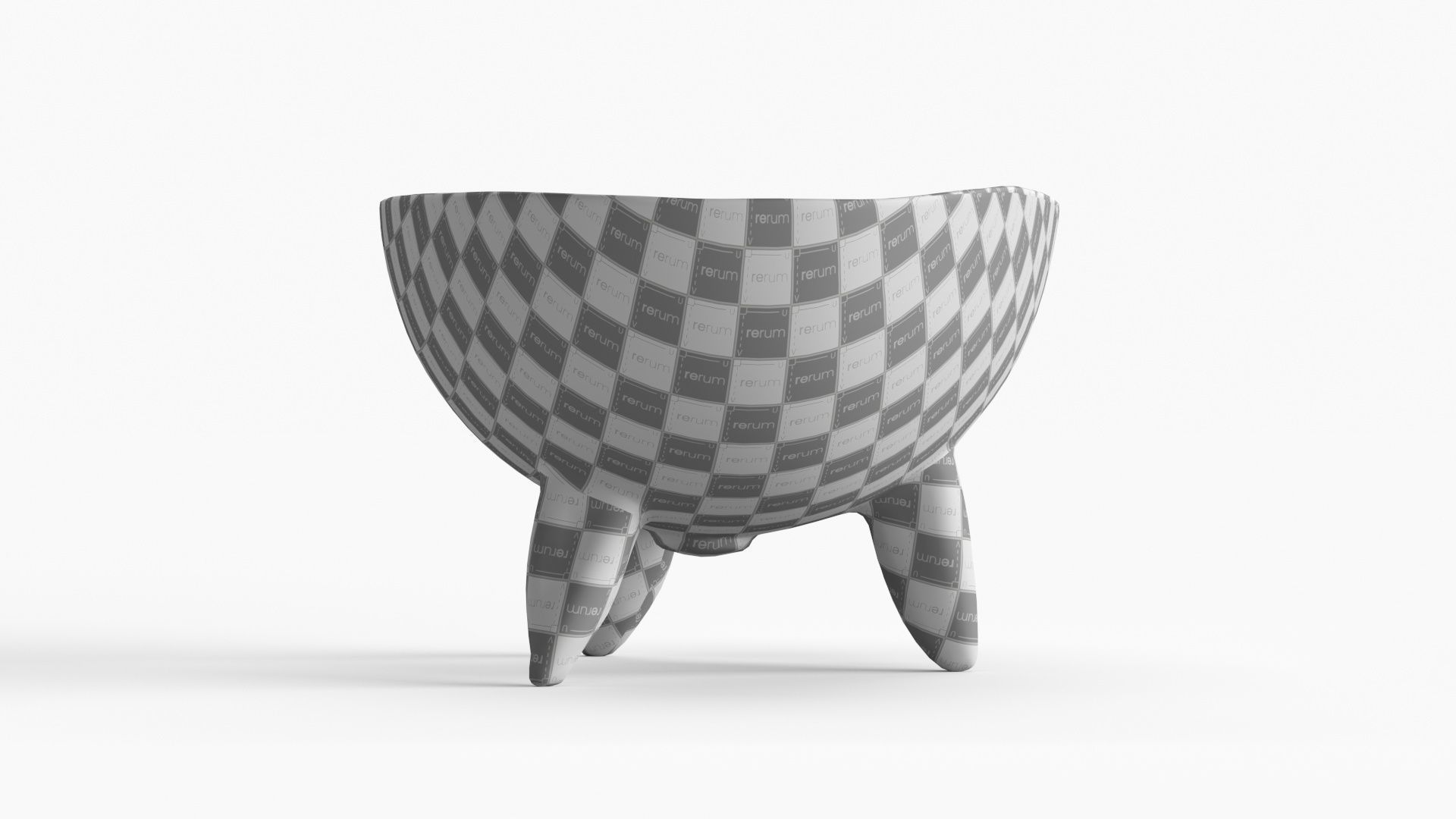 Handmade Ceramic Bowl - Egg shape 3D model_14