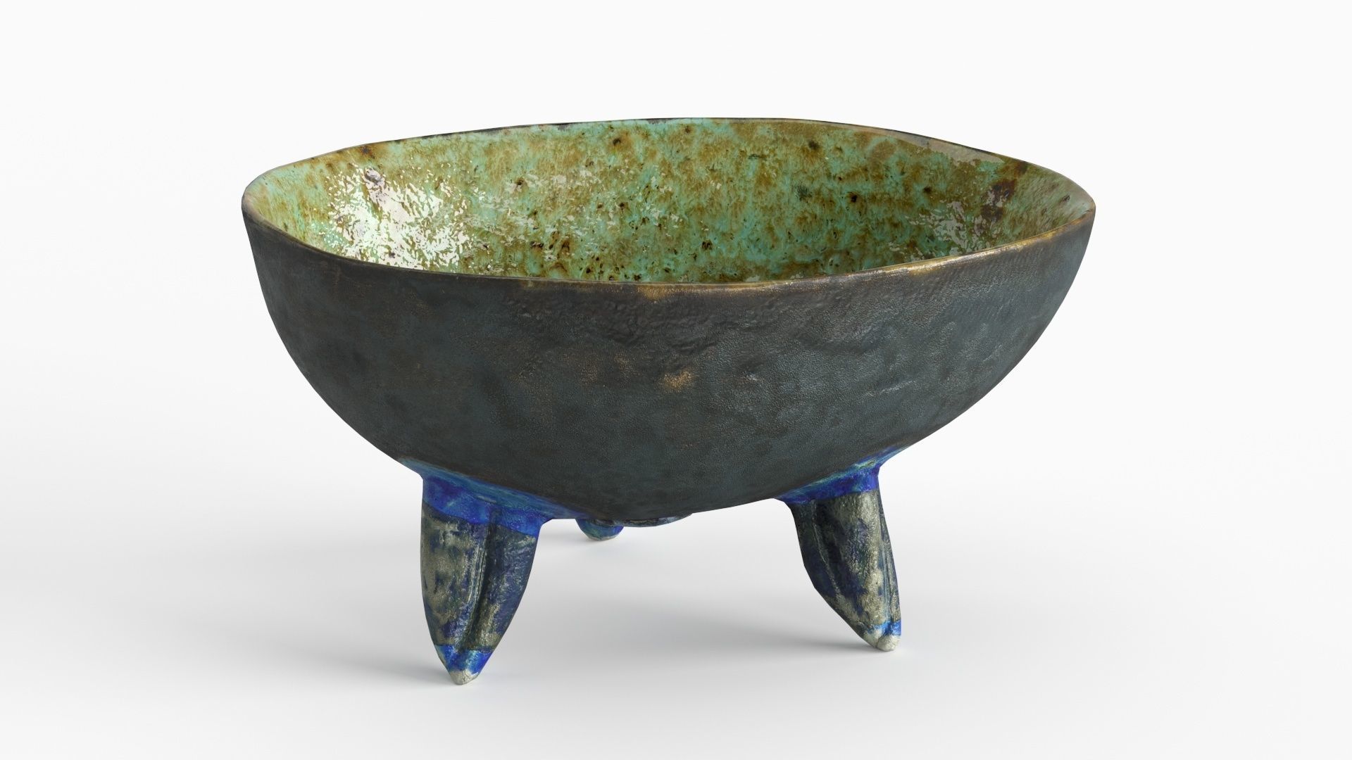 Handmade Ceramic Bowl - Egg shape 3D model_7