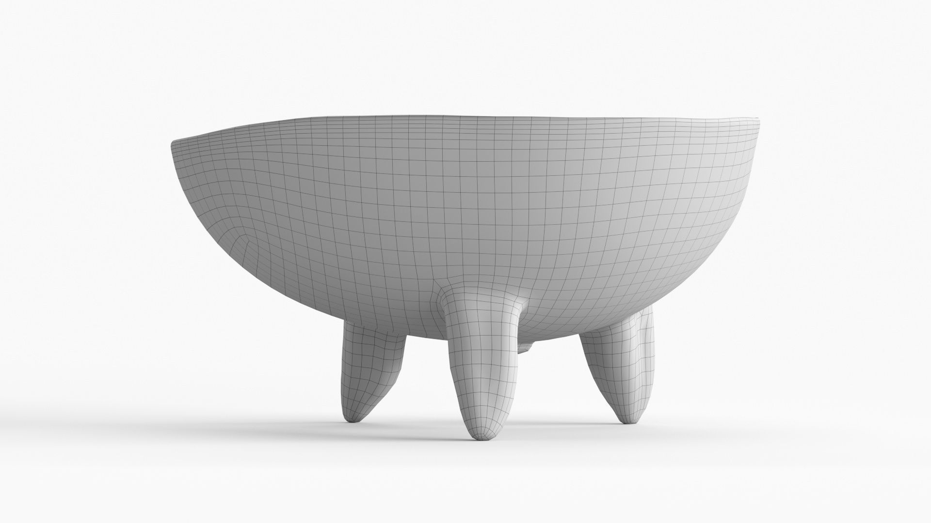 Handmade Ceramic Bowl - Egg shape 3D model_18