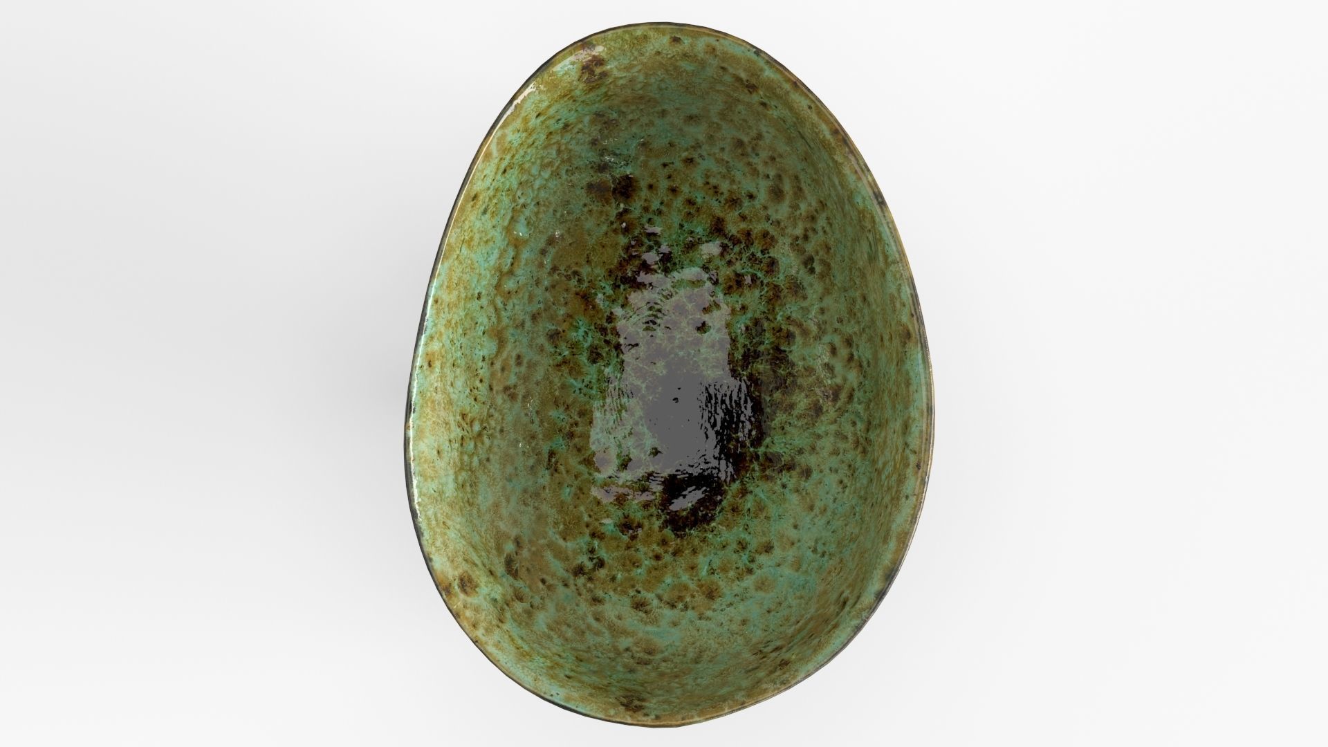 Handmade Ceramic Bowl - Egg shape 3D model_12