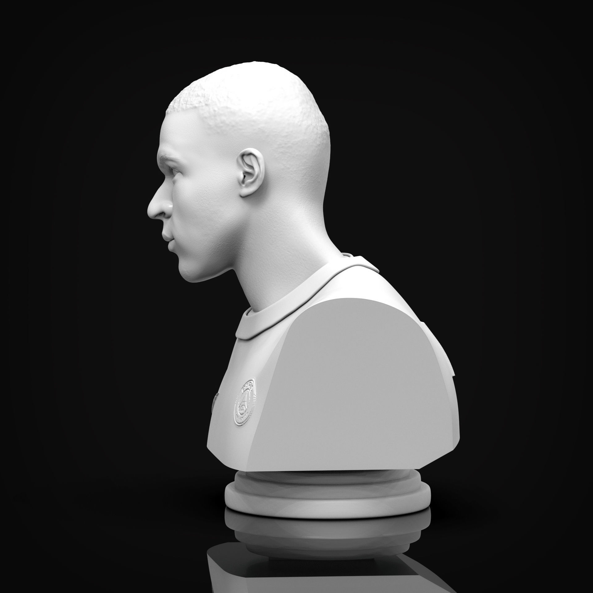 Kylian Mbappe 3D Printable Bust 3D print model_9
