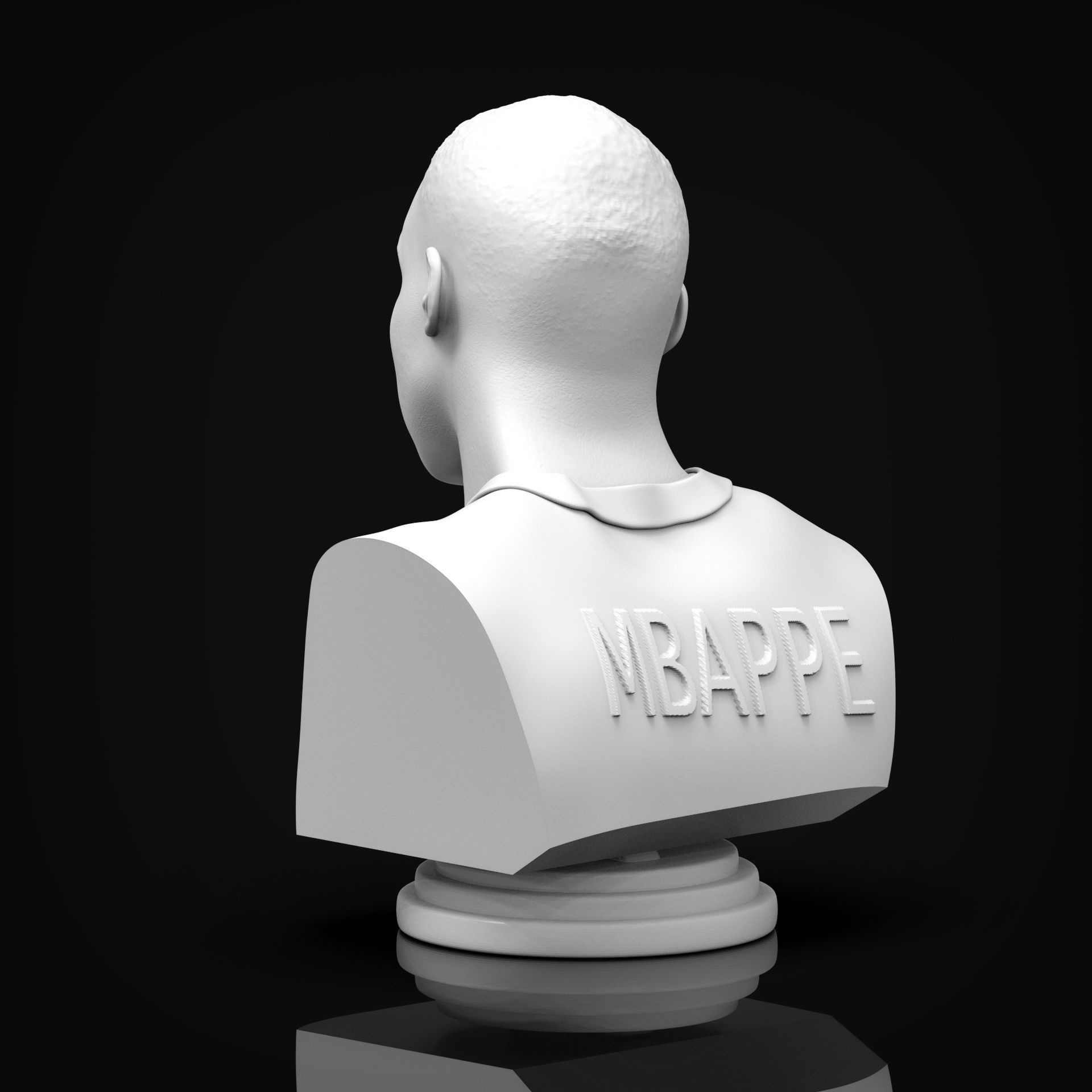 Kylian Mbappe 3D Printable Bust 3D print model_11