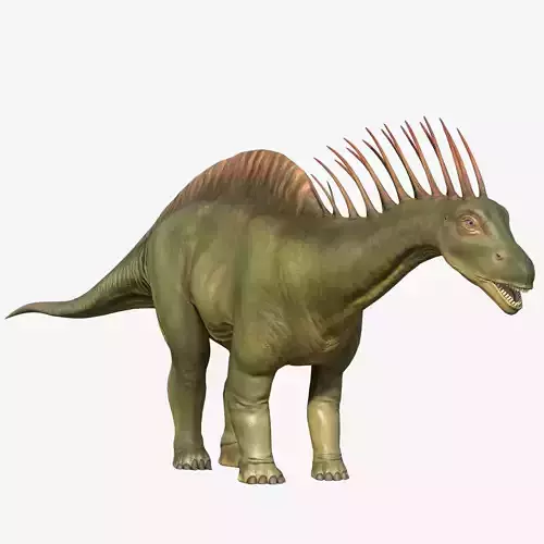 Amargasaurus dinosaur Low-poly 3D model