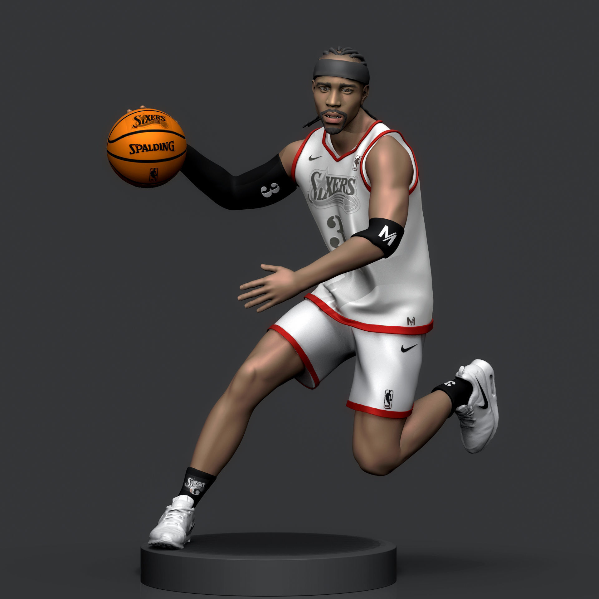 Allen Iverson 3D Printable 2 3D print model_12