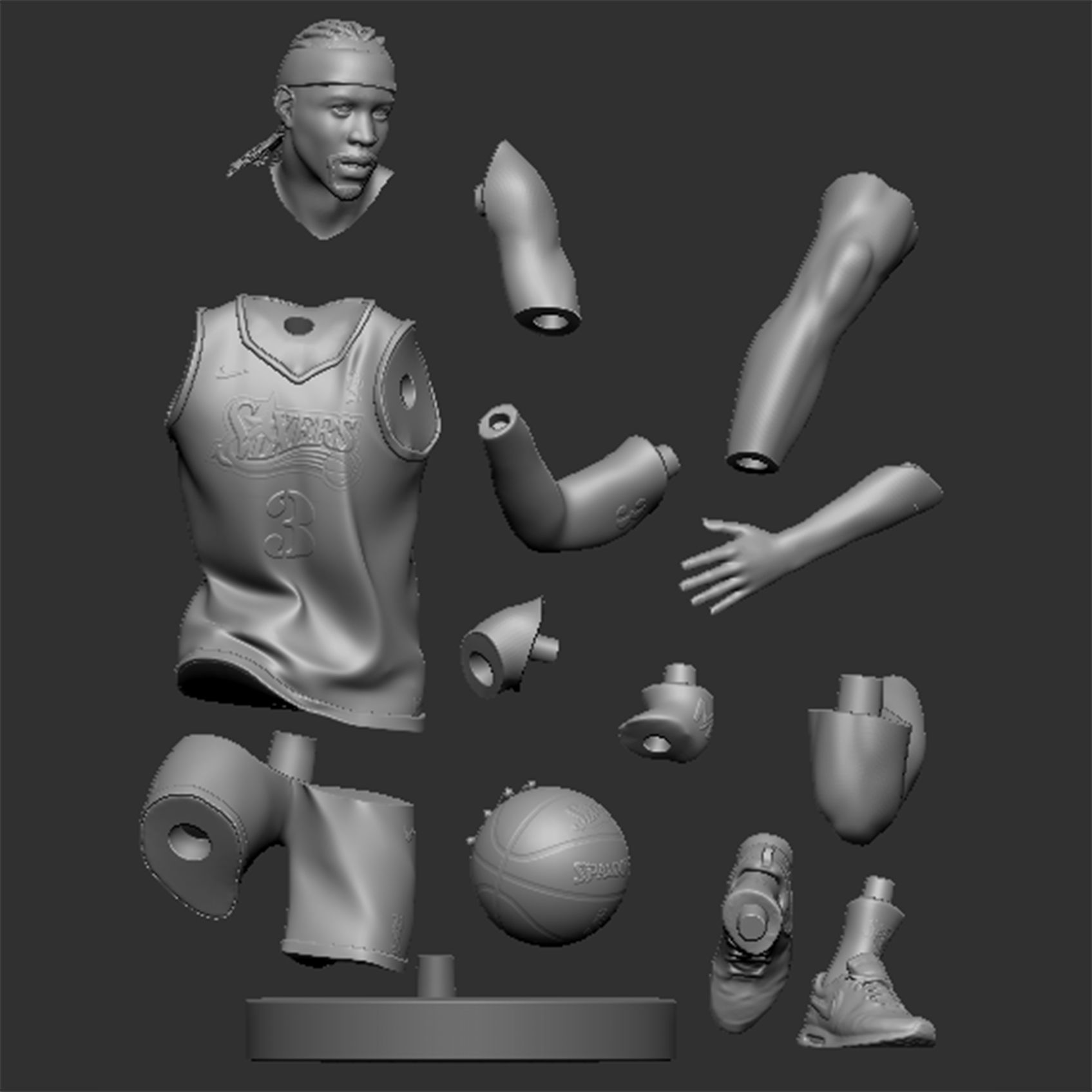 Allen Iverson 3D Printable 2 3D print model_2