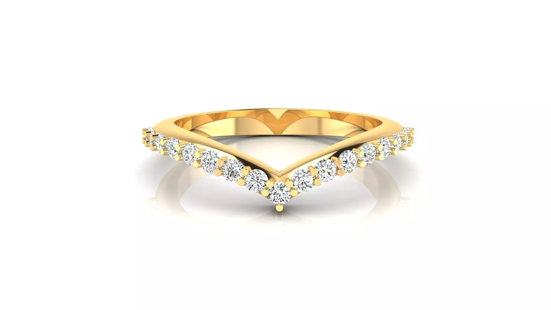 Ring M43The luxury female ring with gems wedding 3D print model