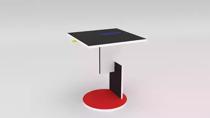 Rietveld schroeder table 1922 3D model