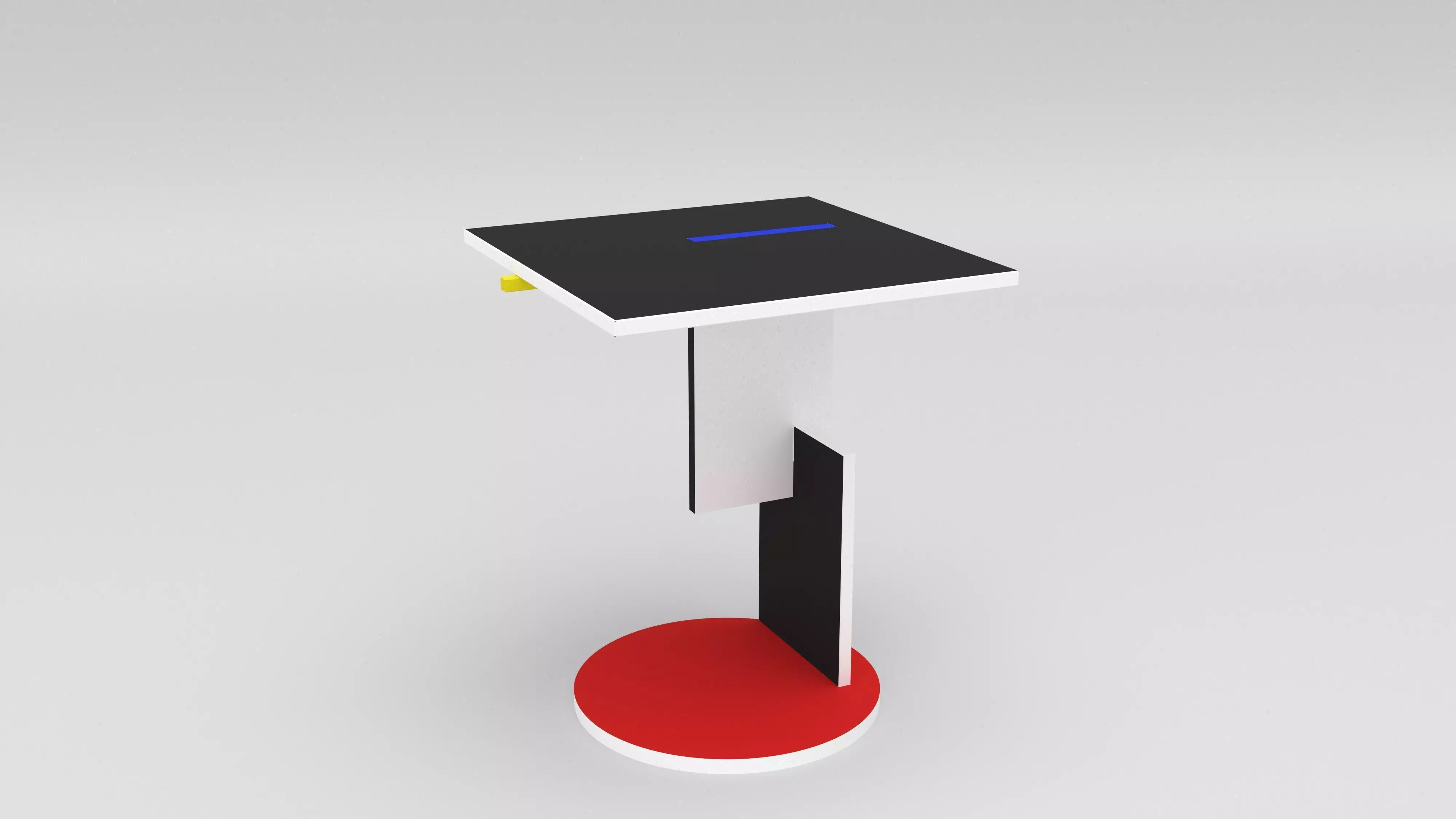 Rietveld schroeder table 1922 3D model_0