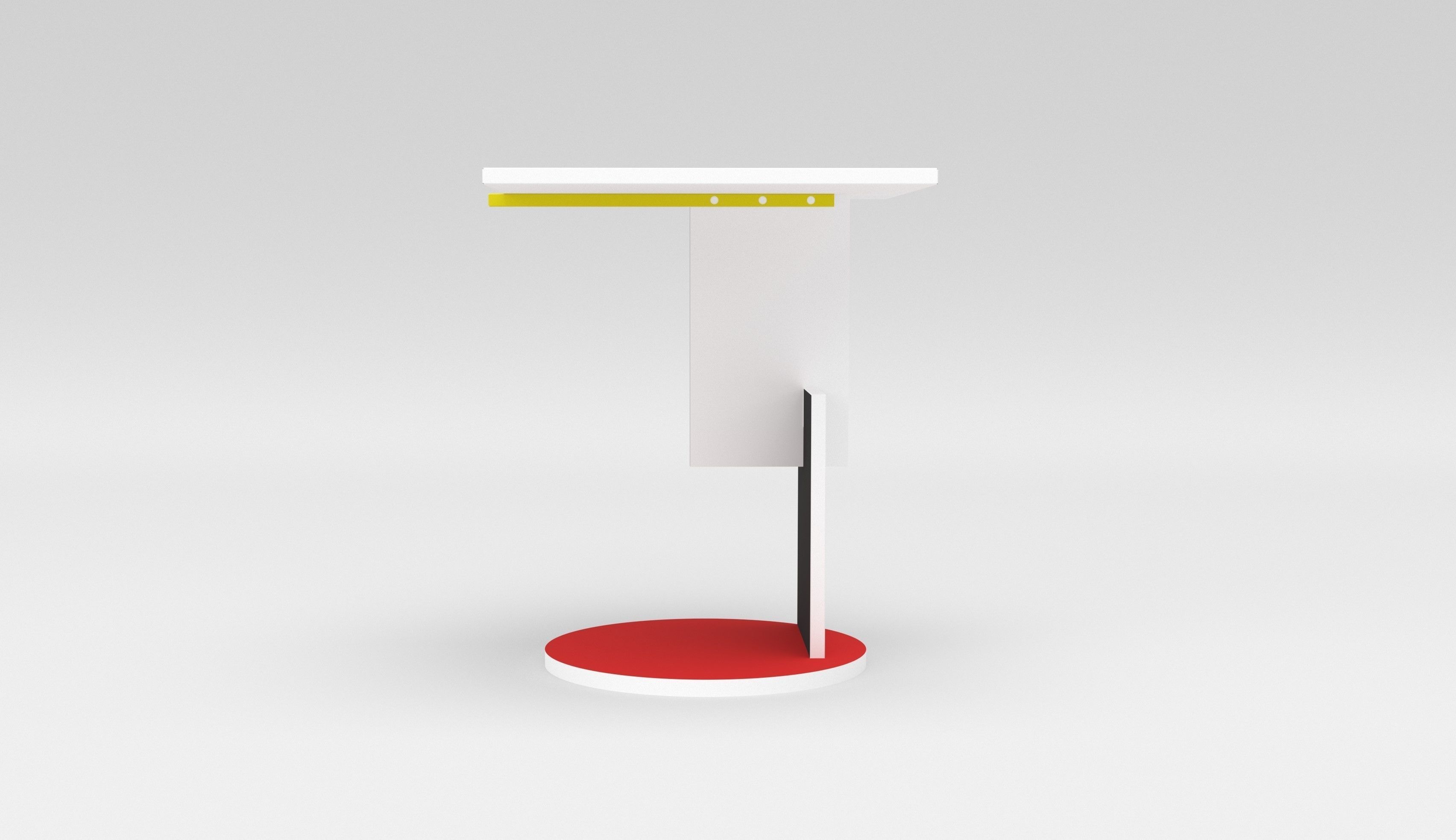 Rietveld schroeder table 1922 3D model_2