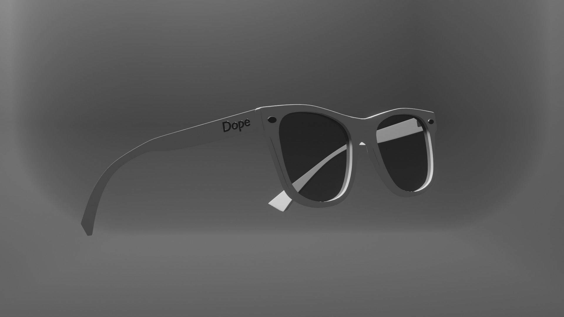 Dope Sunglasses for Augmented Reality Low-poly 3D model_5