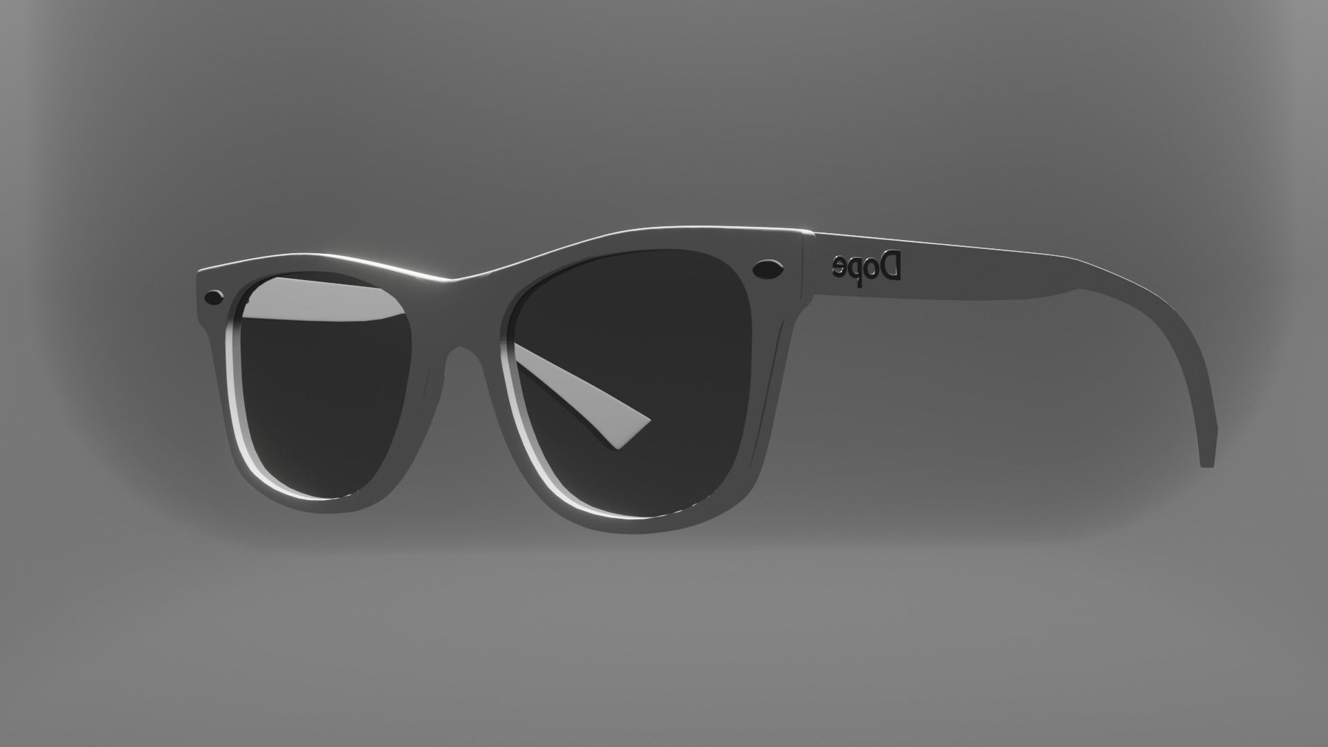 Dope Sunglasses for Augmented Reality Low-poly 3D model_3