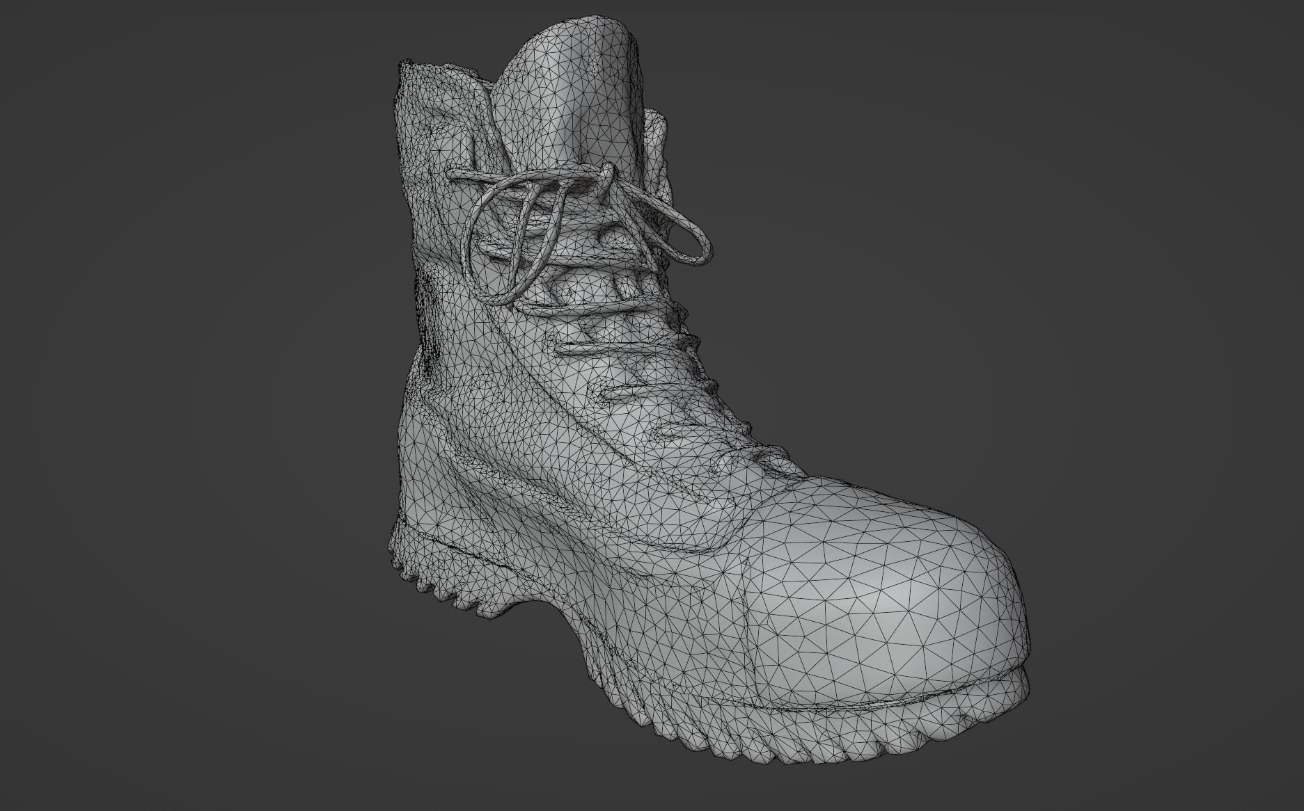 Converse - Chuck Taylor All Star Lugged 2 Platform Extra High Low-poly 3D model_4