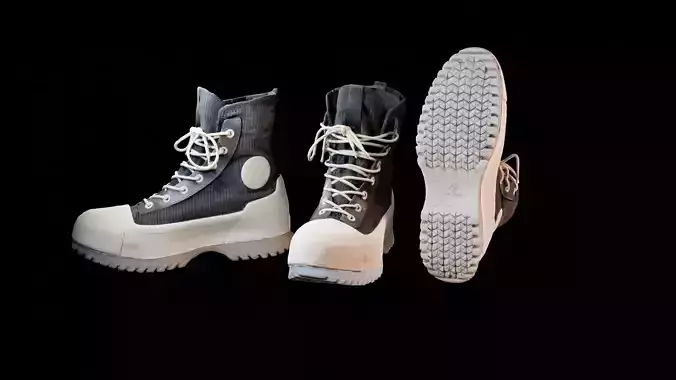 Converse - Chuck Taylor All Star Lugged 2 Platform Extra High Low-poly 3D model