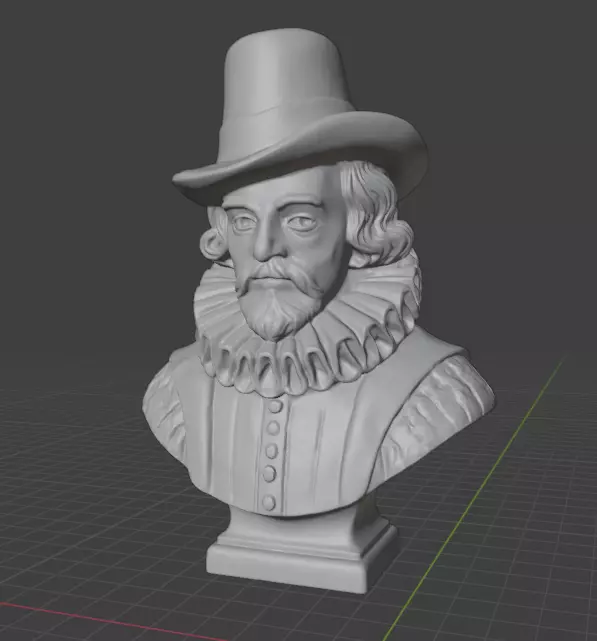 Francis Bacon 3D print model_11
