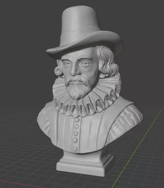 Francis Bacon 3D print model_13