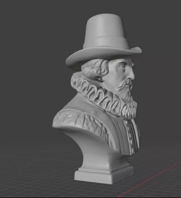 Francis Bacon 3D print model_3