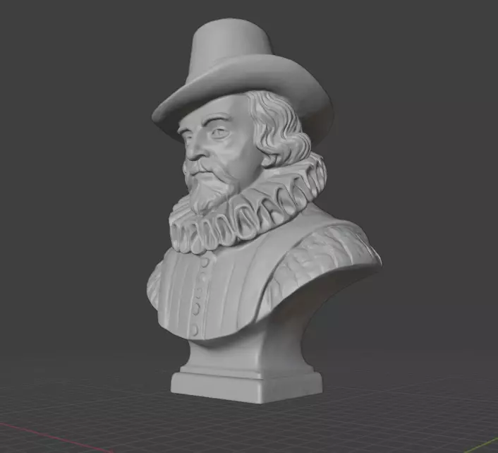 Francis Bacon 3D print model_8