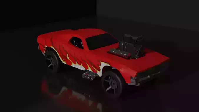 Sport Racing Car Game Ready Model Low-poly 3D model