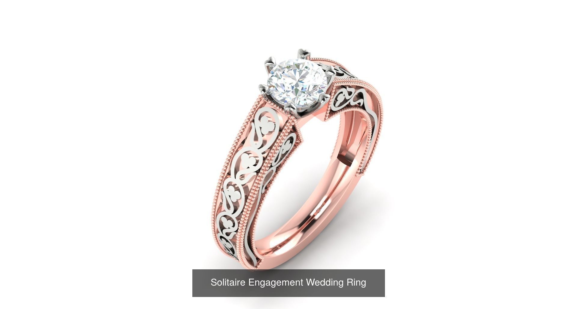 374 Solitaire Wedding Engagement Women Rings Collection _119