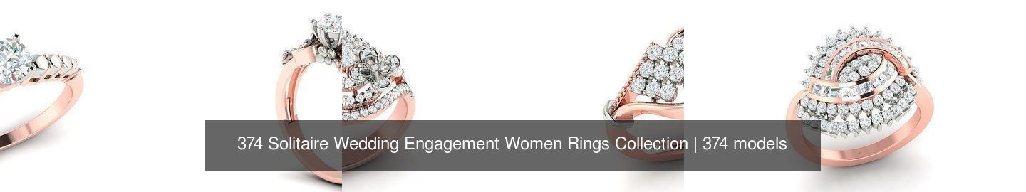374 Solitaire Wedding Engagement Women Rings Collection _30