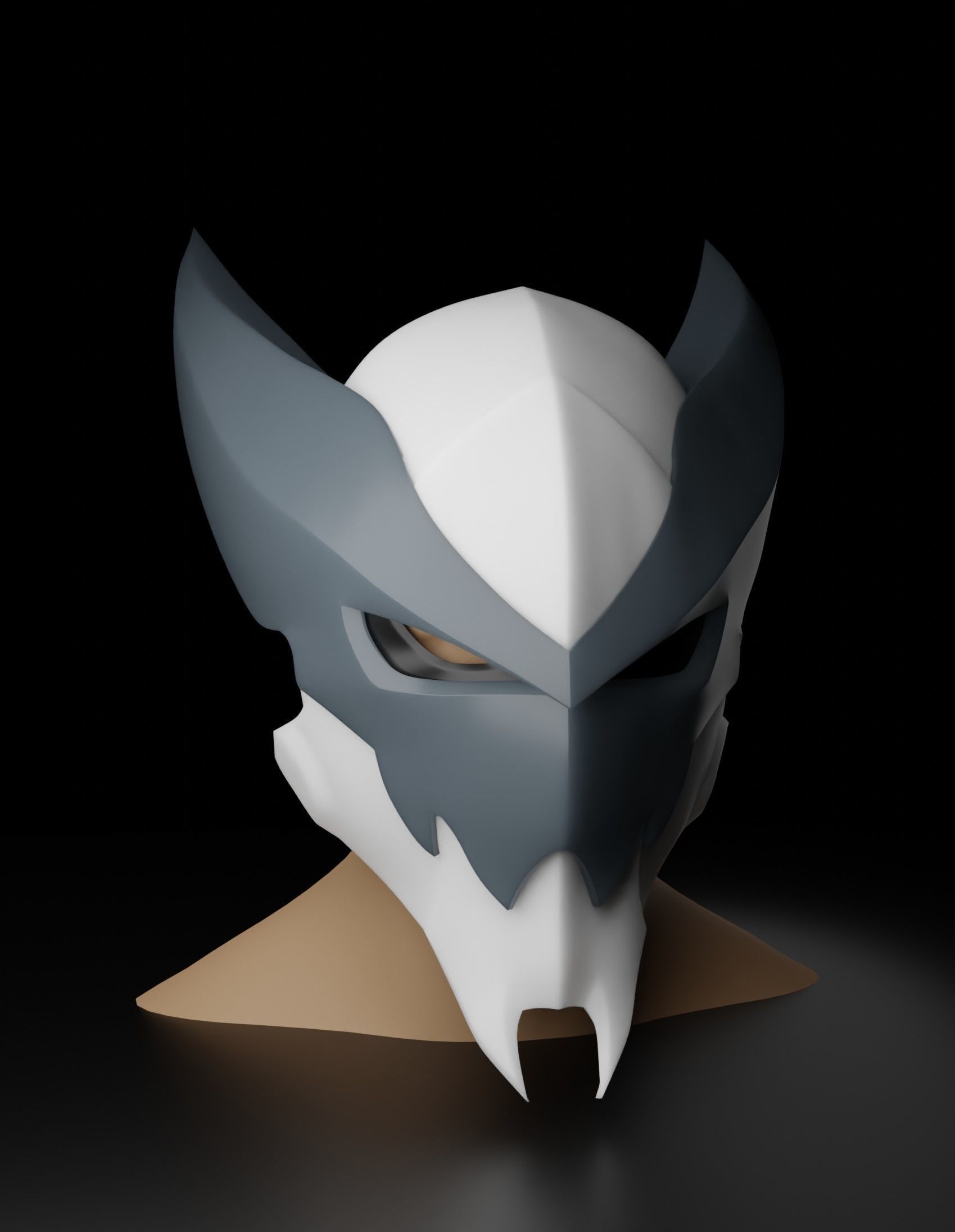 Marvel Hero - Poison Wolverine 3D Helmet 3D model_3