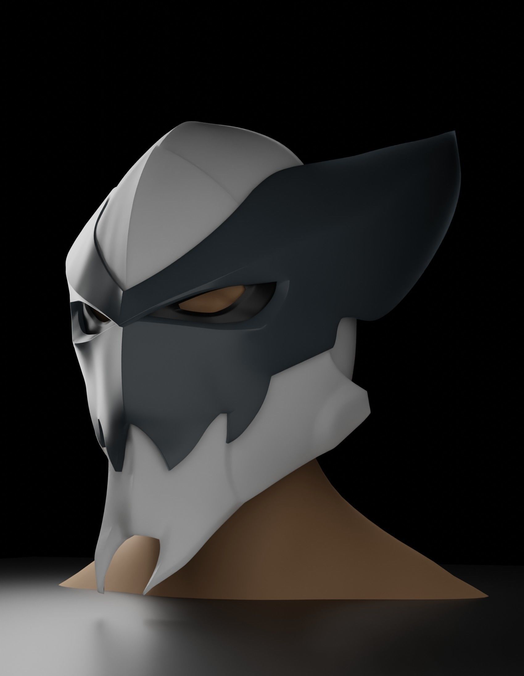 Marvel Hero - Poison Wolverine 3D Helmet 3D model_4