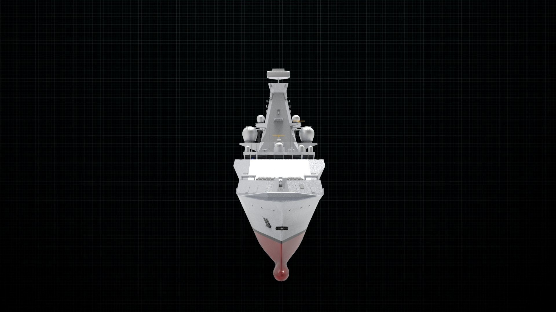Frigate ship 3D model_6