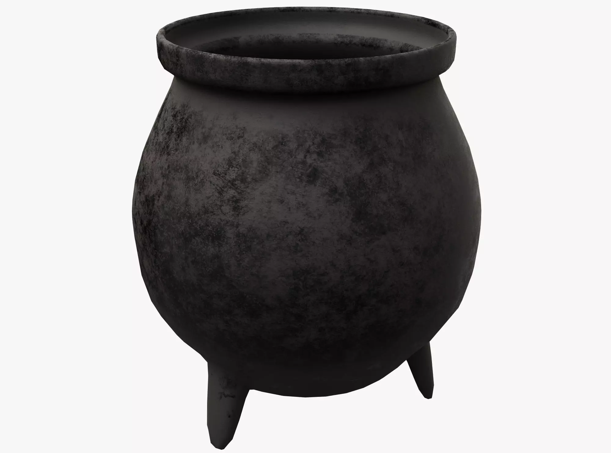 Witchs Cauldron Low-poly 3D model_0