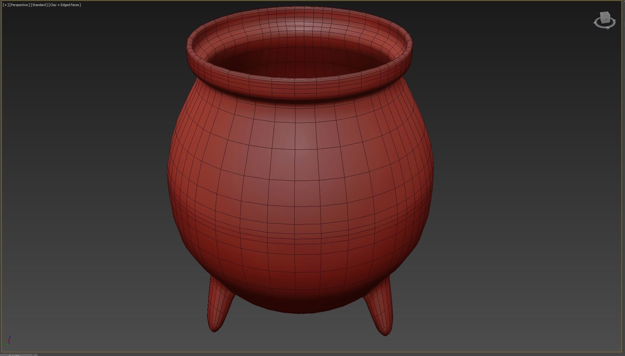 Witchs Cauldron Low-poly 3D model_5