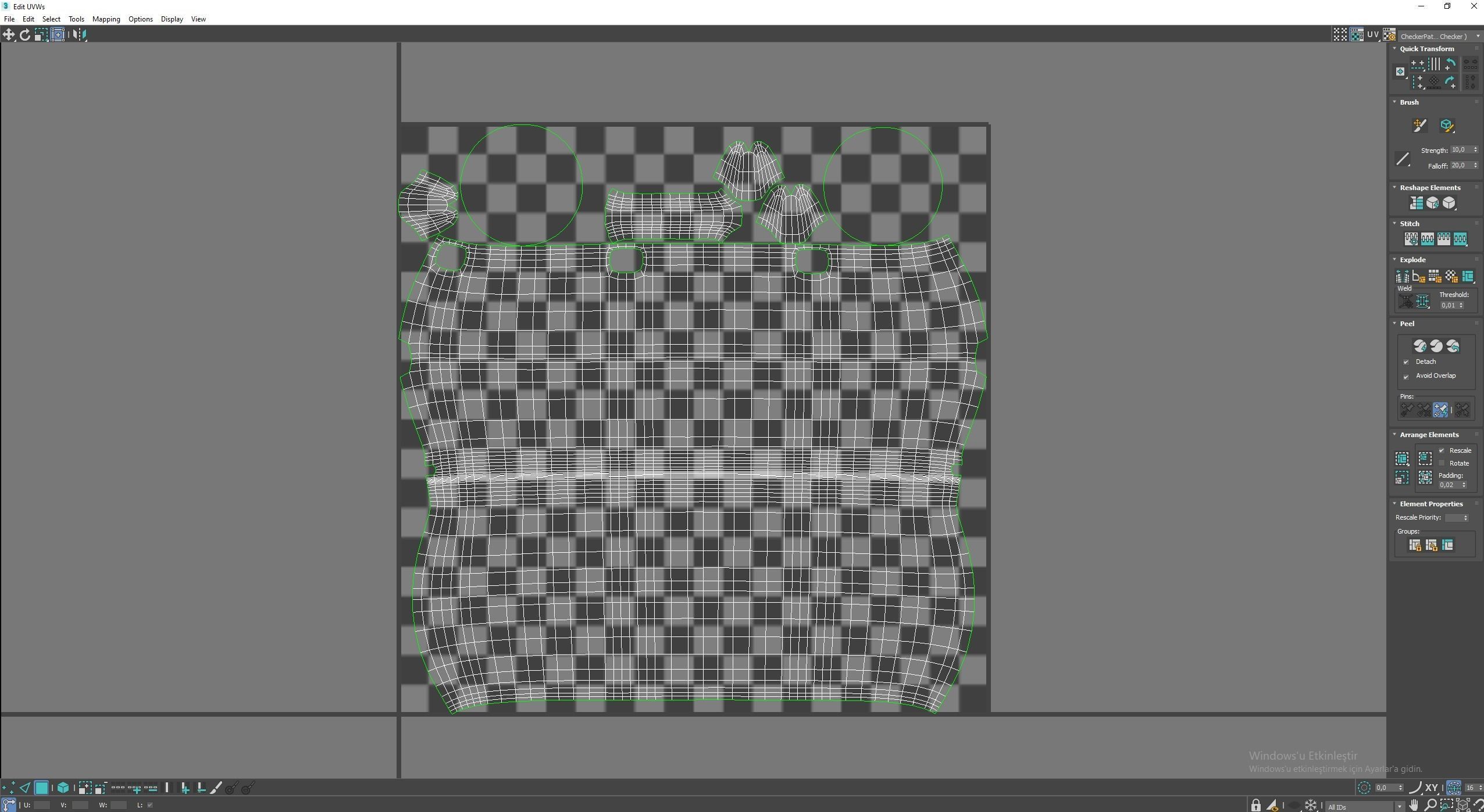 Witchs Cauldron Low-poly 3D model_8