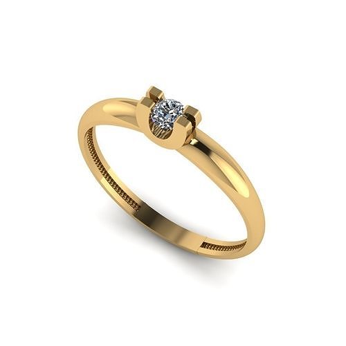 wedding engagement women ring 3dm 3D print model