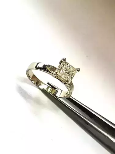1ct Princess Cut Solitaire