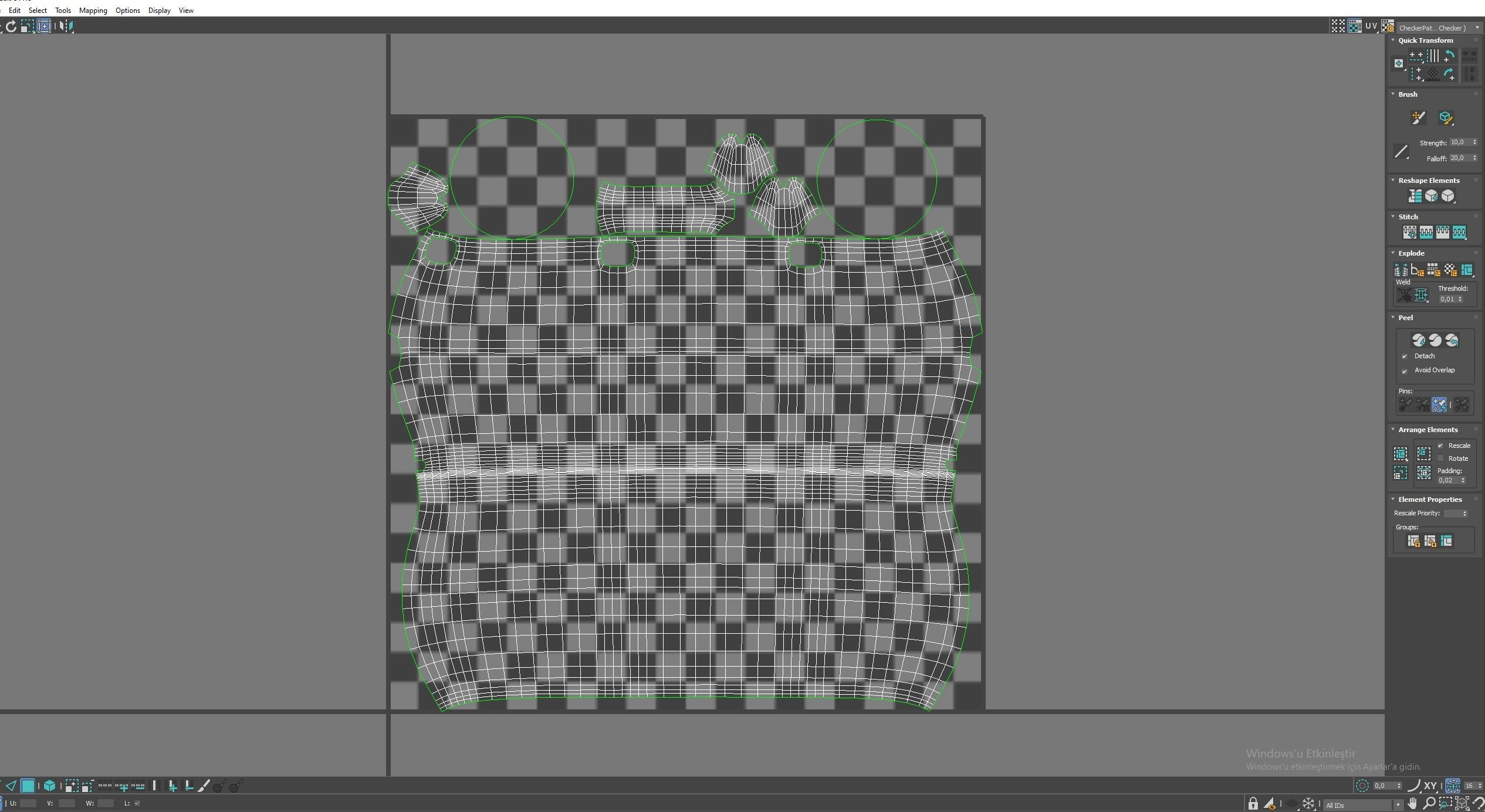 Witchs Cauldron Low-poly 3D model_9